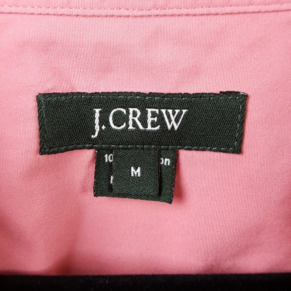 🌸 J. Crew Men's Pink Button Front Shirt M M14 - Picture 4 of 8
